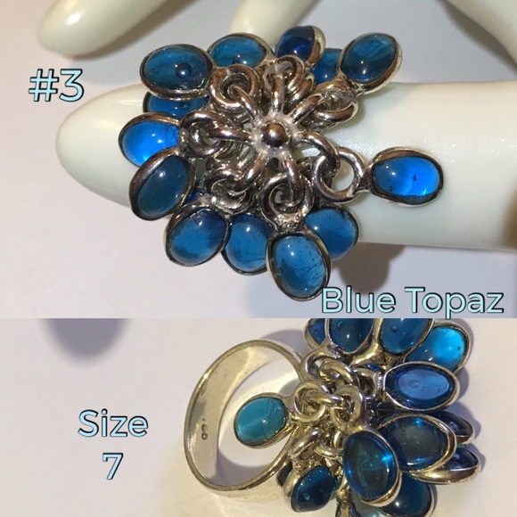 Multi Loose Gemstone Handmade Cha Cha Shaker Ring - Picture 4 of 8